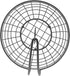 Spectrum Diversified Grid Small Tree & Basket Hanger & Fruit Basket, Produce Saver Banana Holder & Open Wire Fruit Bowl for Kitchen Counter & Dining Table, Industrial Gray