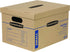 Bankers Box SmoothMove Classic Moving Boxes, Tape-Free Assembly, Easy Carry Handles, Small, 15 x 12 x 10 Inches, 5 Pack (7714902)