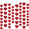 90 Hearts Valentines Day Heart Banner Felt Red Heart Shape Hanging String Garland Party Decor Valentines Day Decorations for Wedding Anniversary Birthday Home Valentines Party Supplies(15 Pcs)