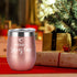 Mimi Gifts for Grandma, Mimi™s Sippy Cup Wine Tumbler with Lid and Straw, Funny Birthday Christmas Gifts for New Grandma, Mimi, Grandmother, Mom, 12 Oz Insulated Stainless Steel Tumbler, Rose Gold