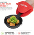 Modern Innovations Mini Cast Iron Skillet with Silicone Mitt (4 Count) - 3.5 Inch Mini Cast Iron Skillet - Pre Seasoned Small Cast Iron Skillet Set - Mini Cast Iron Skillets for Baked Cookie/Brownie