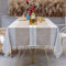 OstepDecor Tablecloth, Rectangle Table Cloth for 4 ft Table, Cotton Linen Tablecloths, Table Cover for Kitchen Dinning Room Party, Rectangle/Oblong, 55 x 102 Inch, 8-10 Seats, Light Coffee