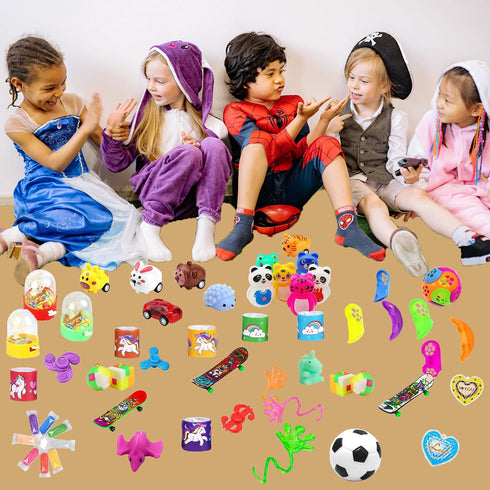 Beilunt 50 Pcs Party Favors for Kids Toy Assortment Bundle,Classroom Rewards,Carnival Prizes,Pinata Filler,Goodie Bag Christmas Stocking Stuffers Toys,Treasure Box Birthday Gift for Boy Girl