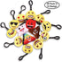 JOYIN 28 Pack Valentines Day Gifts Cards for kids, Valentine's Greeting Cards with Emoji Plush Key-chain Valentine Classroom Exchange Gifts Party Favors