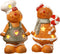 National Tree 7" Gingerbread Couple, Brown