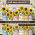 Wall Art Painting Canvas Wall Art Sunflower Encourage Text Canvas Artwork Flower Wall Decor Prints Wall D©cor for Living Room Bedroom Home Decoration Ready to Hang