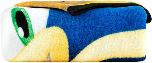 Franco Kids Bedding Super Soft Micro Raschel Throw, 46 in x 60 in, Sonic The Hedgehog