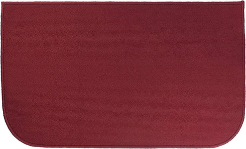 Ritz Accent, Stain Resistant Kitchen Floor Rug, with Non Slip Latex Backing, 18-inch by 30-inch, Red