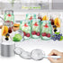 Regular Mouth Canning Lids, 128 Count Split Type Mason Jar Lids for Ball, Kerr Jars, Food Grade Material, Silver/70MM