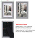 Hongkee 4x6 Picture Frame,Made of Solid Wood and High Definition Glass,Set of 4 Washed Grey(HK012015-SD4X6-WG(4PK))