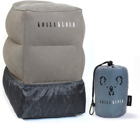Koala Kloud Travel Foot Rest - Inflatable Foot Rest Pillow , Airplane Footrest for Flights , Car Seat Foot Rest , Airplane Bed for Toddler Airplane Travel Essentials Kids Travel Accessories