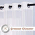 NICETOWN Sheer Curtains 96 Long - Grommet Top Ivory Voile Sheer Window Treatment Panels for Hall/Parlor/Guest Suite, 2 Pieces, 54 Wide x 96-inch Length