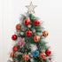 12ct 80mm/3.15" Christmas Ball Ornaments, Decorative Hanging Baubles, Christmas Tree Decoration, Plastic and Shatterproof, Ideal for Xmas, Holiday, Home and Party Decor, Red