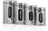 Simpli-Magic 4-Piece Stainless Steel Canisters with Window