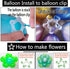 2 Set Balloon Column Stand Kits, Height 48 Inch,1 Manual Pump,25 Multi-Purpose Balloon Clips Rings,2 Top Balloon Support Rod,For Birthday Party Wedding Christmas Balloon Tower Decorations