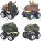 Dinosaur Toys for 3 Year Old Boys, 4-Pack Dinosaurs Car Toys for 2 3 4 5 6 7 Year Old Boys Girls, Stocking Stuffers for Kids, Easter Basket Stuffers, Pull Back Vehicles, Christmas Birthday Gifts