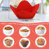 8 Pieces Bowl Holders Microwave Bowl Huggers Safe Bowl Pot Holder for Heat Soup, Food, Meals (Red)