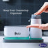 OMAIA 4-in-1 Dish Soap Dispenser Set - Kitchen Soap Dispenser with Sponge Holder and Liquid Hand Soap Dispenser and Silicone Tray - Countertop Organizer - Useful Kitchen Gadgets