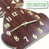 Lantoo Night Light Wall Clock, Luminous Wall Clock with Numerals & Hands Glow in Dark, Cat Wooden Wall Clock, Entirely Silent Wall Clocks Battery Operated for Kitchen Living Room Bedroom
