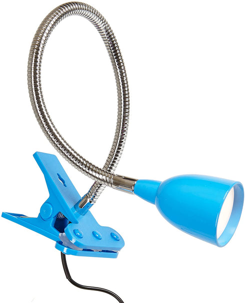 Newhouse Lighting LED Clip on Light/Clamp Lamp/Reading Book Light for Desk, Bed, Office, and Dorm Room, Blue (NHCLP-LED-BLU)