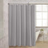 AmazerBath Waffle Shower Curtain, Heavy Duty Fabric Shower Curtains with Waffle Weave Hotel Quality Bathroom Shower Curtains, 72 x 72 Inches (Grey)