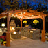 LED Outdoor String Lights, Outdoor Patio Lights, Shineled Waterproof IP64 Commercial Connectable Porch Lights with 12 G40 Globe Plastic Bulbs (2 Spare) for Patio, Backyard, Garden, Bistro, Café (25FT)