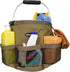Bucket Idea Bucket Wash Tool Organizer for Garden Tools Fit 3.5 to 5 Gallon Bucket (Khaki)