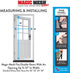 Magic Mesh Deluxe- Black- Hands Free Magnetic Screen Door, Mesh Curtain Keeps Bugs Out, Frame Hook & Loop, Hands Free, Pet & Kid Friendly- Fits Doors up to 39 x 83 Inches
