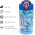 Zak Designs Blue's Clues Kids Water Bottle with Spout Cover and Built-In Carrying Loop, Made of Durable Plastic, Leak-Proof Water Bottle Design for Travel (16 oz, Pack of 2)
