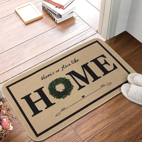 ONWAY Indoor Front Door Mat 18x29 Inch Welcome Mats Non-Slip Doormat Entry Rugs for Inside House and Home Entrance with Home Quote