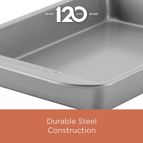 Farberware Nonstick Bakeware Nonstick Baking Pan / Nonstick Cake Pan, Square - 9 Inch, Gray
