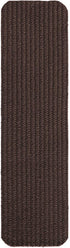 Ottomanson Lifesaver Collection Utility Ribbed Stair Treads, 8" X 30", 14 Pack, Brown