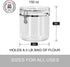 Oggi Clear Canister, 150-Ounce