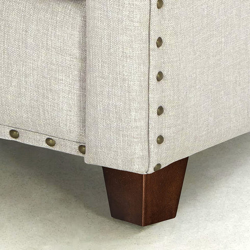 Wood Furniture Legs 3 inch Sofa Legs Pack of 4 Square Couch Legs Brown Mid-Century Modern Replacement Legs for Armchair Recliner Coffee Table Dresser