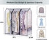 SLEEPING LAMB 40'' Clear Garment Bags for Closet Storage Bottom Enclosed Hanging Clothes Storage Bag Sealed Clothes Cover for Coats, Suits, Sweaters, Dresses