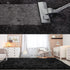wxnzsl Fluffy Area Rugs for Bedroom, 3x5 feet Fuzzy Faux Fur Rug Living Room Carpets,Soft Furry Rugs for Kids /Baby/Girls Room and Nursery - Black