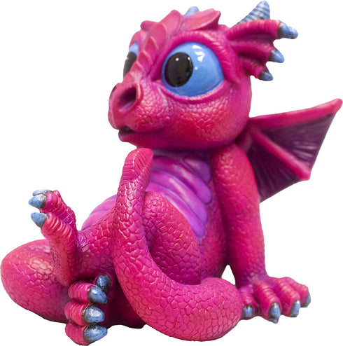 World of Wonders Playful Protectors Series Dreamland Dragons | Collectible Dragon Figurine with Birth Certificate | Fantasy Home Decor Accent | 6inch Dragon Statue - Thistle