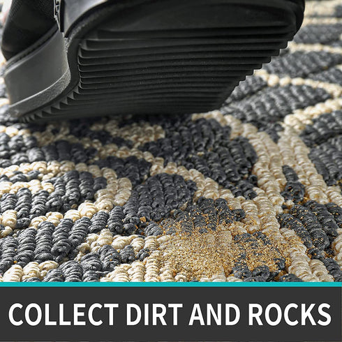 DEXI Door Mat Indoor Rugs for Entryway Floor Mats Inside Doormat Front Entrance Rug Entry Non Slip Washable,19.5"x31.5",Dark Gray