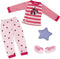 Glitter Girls - Ladybug Shimmer Pajama Top & Pant Regular Outfit - 14-inch Doll Clothes & Accessories Toys
