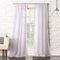 No. 918 Tayla Crushed Texture Semi-Sheer Rod Pocket Curtain Panel, 50" x 108", White