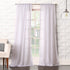 No. 918 Tayla Crushed Texture Semi-Sheer Rod Pocket Curtain Panel, 50" x 108", White