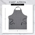 DII Buffalo Check Kitchen Collection, Classic Farmhouse Chef Apron, One Size, Honey Gold
