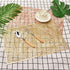 MLADEN Rectangle Placemats Set of 6, Leaf Functional Table Mat for Dining Kitchen Restaurant Table Decoration (Gold)