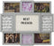 Melannco Customizable Letterboard 8-Opening Photo Collage, 19 x 17 inch,Distressed Grey
