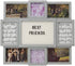 Melannco Customizable Letterboard 8-Opening Photo Collage, 19 x 17 inch,Distressed Grey
