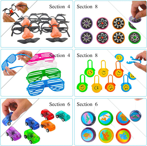 Kissdream 152 Pcs Party Toys Assortment for Kids Birthday Party Favors Carnival Prizes Box Goodie Bag Fillers Classroom Rewards Assorted Pinata Fillers,Bulk ToysTreasure Box for Boys and Girls