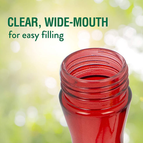 Perky-Pet 403CP Pinch Waist Plastic Hummingbird Feeder, 8-Ounce , Red