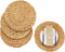 Artera Round Woven Placemats - Set of 4, Natural Wicker Placemats, Water Hyacinth Straw Braided Placemats, Heat Resistant Non-Slip Weave Placemats Handmade (11.8" Round, Style 1)