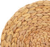 Artera Round Woven Placemats - Set of 4, Natural Wicker Placemats, Water Hyacinth Straw Braided Placemats, Heat Resistant Non-Slip Weave Placemats Handmade (11.8" Round, Style 1)