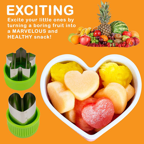 Sandwich Cutters for Kids, Mini Forks, Vegetable Cutter Set, Muffin cups (35 Piece Set) Fun and Cute Shaped Cookie Cutter or Bread Cutter - Large Food Cutter Set for Kids Lunch Boxes